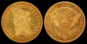 NNC-US-1797-G$5-Turban Head (heraldic eagle)