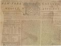 New York Gazette or The Weekly Post-Boy Aug 21 1766