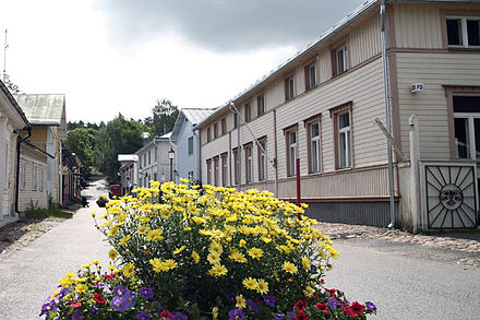 A street in Naantali's old town