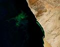 Deutsch: Satellitenbild der Küste von Swakopmund English: satellite picture of the Swakopmund Coast