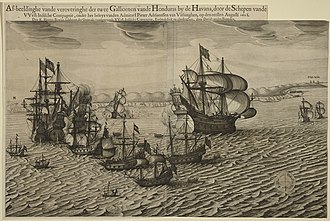 Naval engagement at Havana and Bahia de Matanzas, 31 July-1 August 1628 Naval engagement at Havana and Bahia de Matanzas, 1628 RCIN 722036.a.jpg