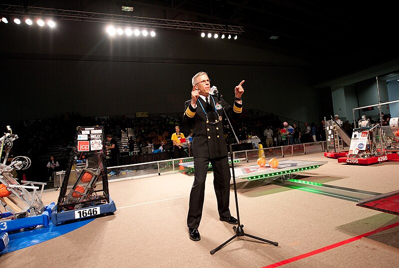 File:Navy leadership kicks off the afternoon round Robotics Competition at the Washington Convention Center in Washington, D.C. (6901551410).jpg