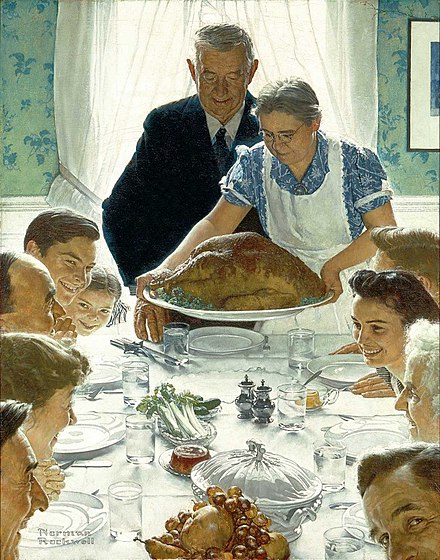 Norman Rockwell, Freedom from Want, 1943, Norman Rockwell Museums, Stockbridge, Massachusetts.