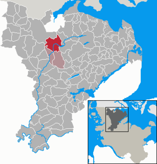 Poziția  Oeversee pe harta districtului Schleswig-Flensburg