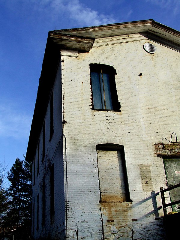 A now abandoned whiskey distillery once operated by the Bowman family