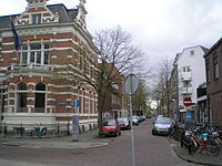 Oorsprongpark hoek Monseigneur van de Weteringstraat