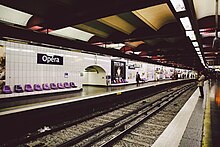 Opéra Metro station, Paris September 2013.jpg