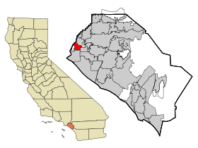 Orange County California Incorporated and Unincorporated areas Los Alamitos Highlighted.svg