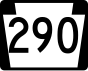 Pennsylvania Route 290 işaretçisi