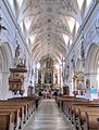 Nave central de la Stadtpfarrkirche (iglesia parroquial)