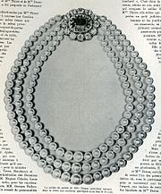 Жемчужное колье Элиз Тьер, подарок королевы Испании Изабеллы II