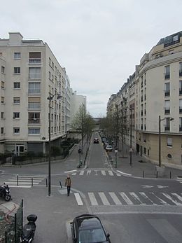 A Rue de Thionville (Párizs) cikk szemléltető képe
