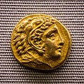 Philippoi - 356-345 BC - gold stater - head of Herakles - tripod - München SMS