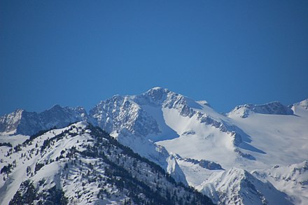 Aneto peak is the highest point of all Pyrenees. It is located in the Posets–Maladeta Natural Park.
