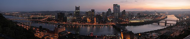 Panorama sur Pittsburgh.
