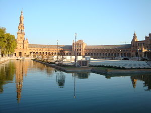 Sevilla Plaza De España: Gestación del proyecto, Construcción, Diseño y descripción