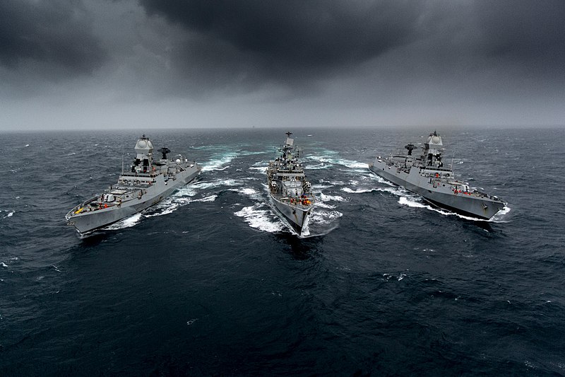 File:Providing Credible Maritime Security by Destroyers of the Indian Navy.jpg