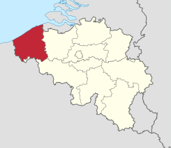 Provincie West-Vlaanderen v Belgii.svg