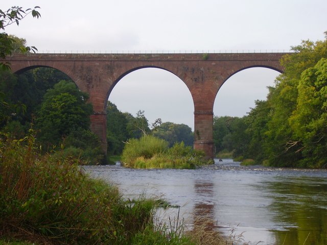 The Wetheral Viaduct, also known as Corby Bridge, is a Grade I listed structure