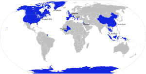 Real-life countries which the world of the game takes inspiration Real life countries featured in Sonic Unleashed.svg