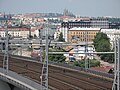 Čeština: Rekonstrukce Negrelliho viaduktu 2018. Praha, Česká republika.