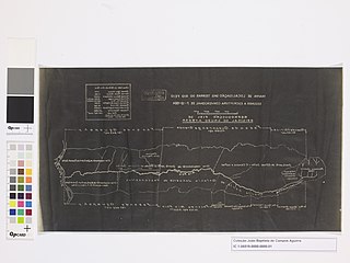 Reprodução de Mapa: Mappa de Localisação das Terras do Rio Feio Segundo a Escriptura Convencional de 7 - 12 - 1904