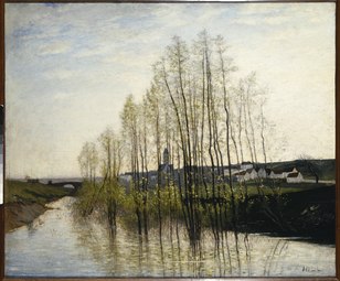 Flodlandskab, Champagne, 1876