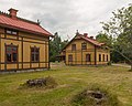 * Nomination Buildings at the the historic Rommehed military camp. --ArildV 08:40, 12 September 2013 (UTC) * Promotion Foreground disturbing, I preffer the cut (See notes), and some noise aceptable over there --The Photographer 17:34, 12 September 2013 (UTC)  Support Good quality. Foreground supports the composition. --Smial 10:42, 19 September 2013 (UTC)