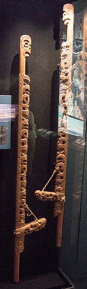 File:Rotorua Museum, Maori stilts.jpg
