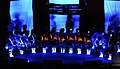 Royal Military College of Canada band CS 8 Drum Line Black Lights