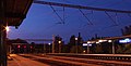 Čeština: Železniční zastávka Roztoky u Prahy nedaleko Prahy ve Středočeském kraji nápověda English: Roztoky u Prahy train station at night in Central Bohemian region, CZ help