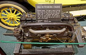 Rutenber engine, 1914 Rutenburg engine, 1914, Richmond, Indiana, 29.7 HP - Luray Caverns Car and Carriage Museum - Luray, Virginia - DSC01257.jpg