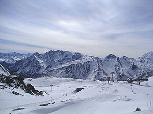 Högfjällsdelen av skidområdet.