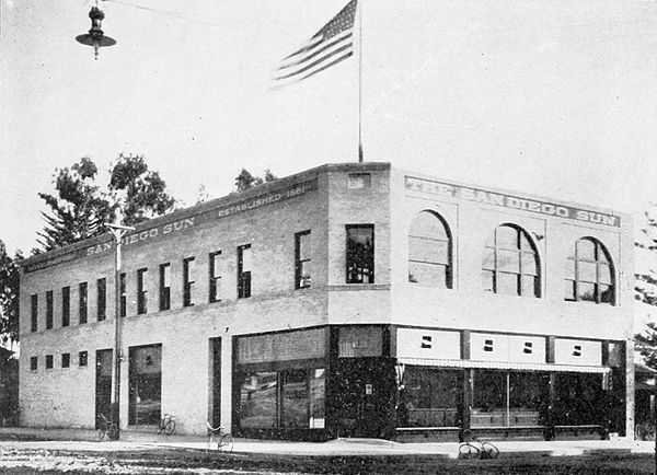 San Diego Sun building, 1908