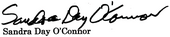 signature de Sandra Day O'Connor