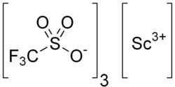 Strukturformel von Scandiumtriflat