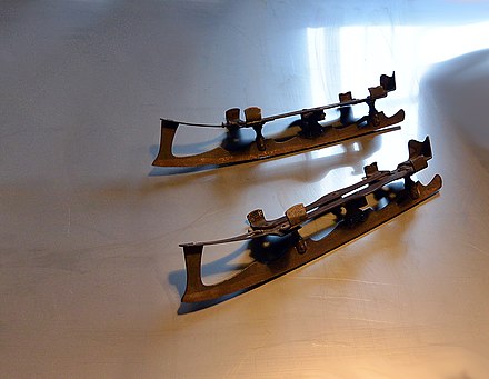 German ice skates from the 19th century, the boot came separately