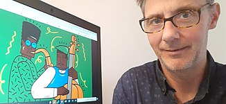 Selfie of Ad Huikeshoven at Wikimania 2021.jpg