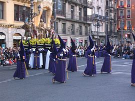 Procesión de la Última Cena en Bilbao