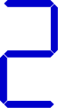 Seven segment display 2 digit (blue).svg