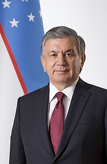 Shavkat Mirziyoyev President of Uzbekistan (2016-present)