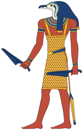 <span class="mw-page-title-main">Shezmu</span> Ancient Egyptian earth and underworld god