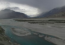 Shyok river and valley