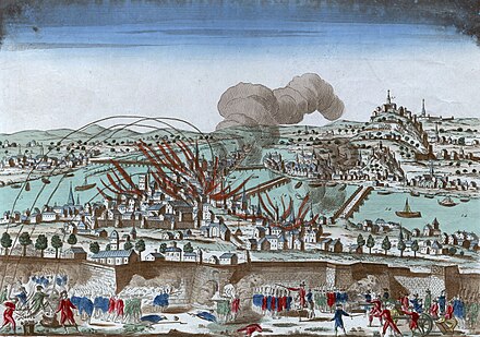 Lyon under siege in 1793
