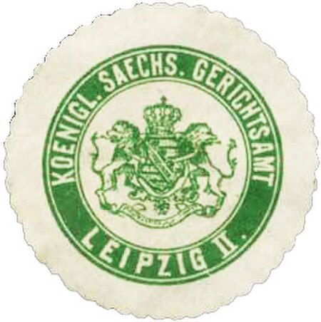 Siegelmarke Gerichtsamt Leipzig 2