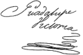 Signature of Guadalupe Victoria