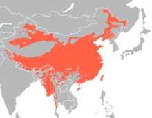 Distribuția limbilor sino-tibetane