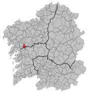 Localização do município de Padrón na Galiza