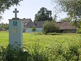 English: Wayside cross in Skrzelczyce