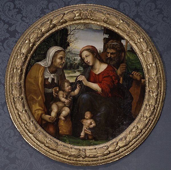 File:Sodoma - The Holy Family with Saint Elizabeth and the Infant Saint John the Baptist - Walters 37522 - View B.jpg